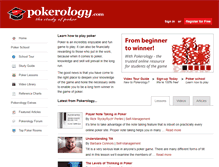 Tablet Screenshot of pokerology.com